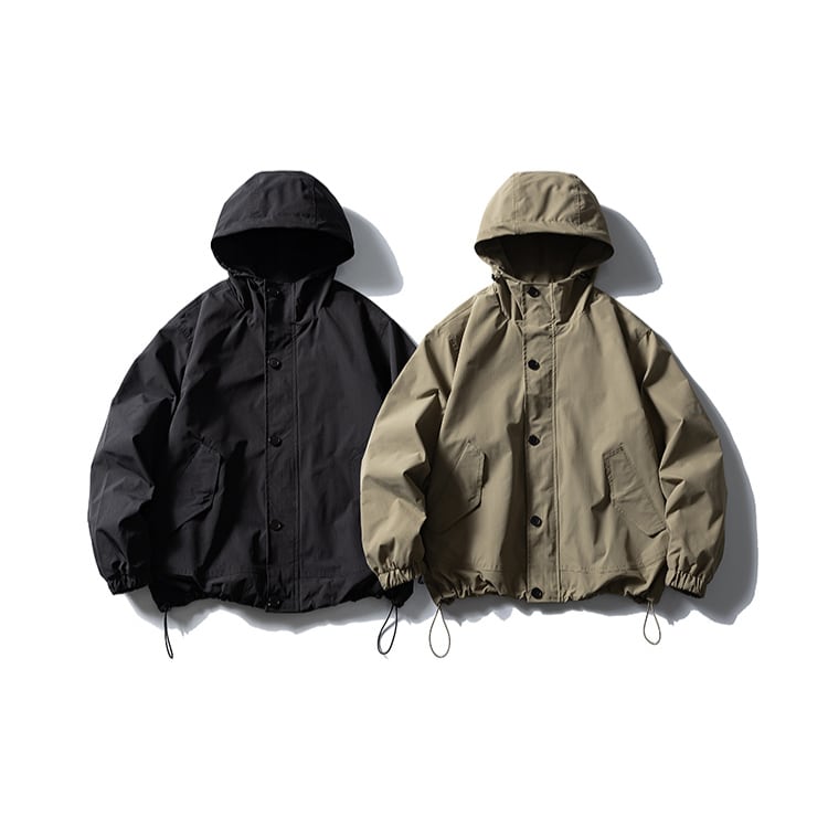 Hooded Button-Up Jacket ‐2col‐ A0622