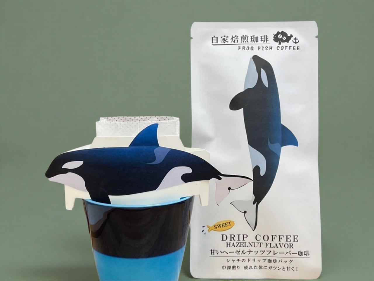 ヘーゼルナッツフレーバー珈琲 シャチ 3pセット | オーシャンティー