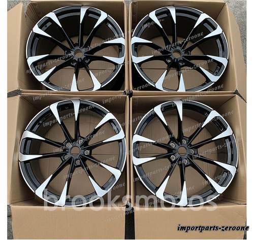 24インチ ツイン 5 スポーク スタッガースタイル ホイール 2016+ アウディ sq7 Q8 RSQ8 -BRN-11914