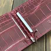 クロコダイル 無双 マネークリップ ボルドー