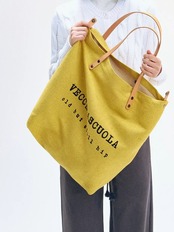 Marché Leather Handle Jute Tote F0871