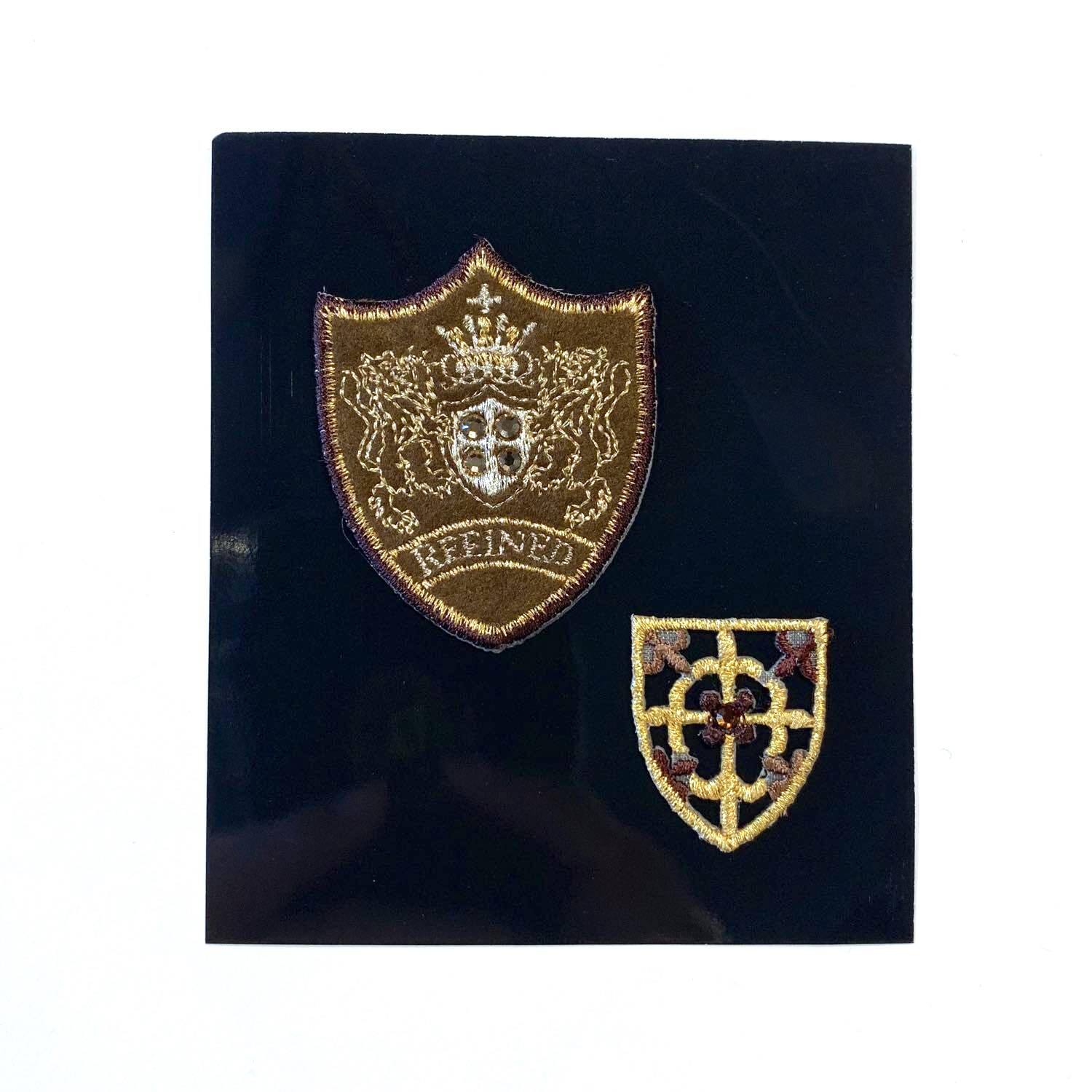 大小シールド型紋章ワッペンセット | Dua-アクセサリーパーツショップ