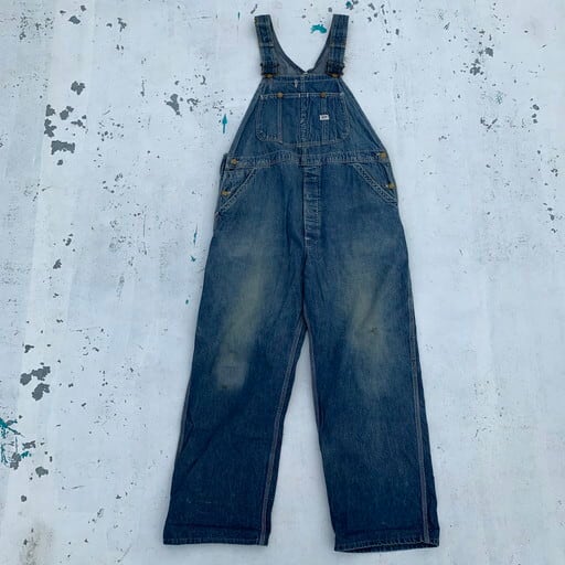 50's Lee リー デニムオーバーオール JELT DENIM ロングL ユニオン