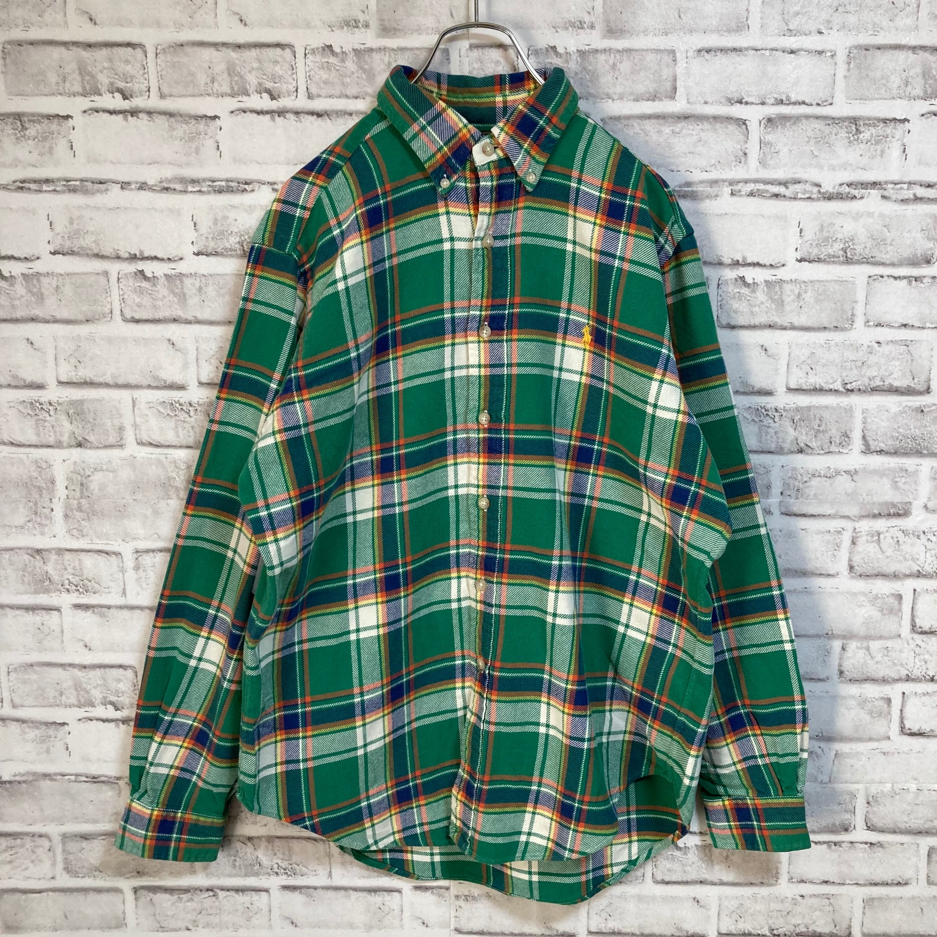 Ralph Lauren】L/S Check BD Shirt L相当 “ Classic FIT” 90s ラルフ ...