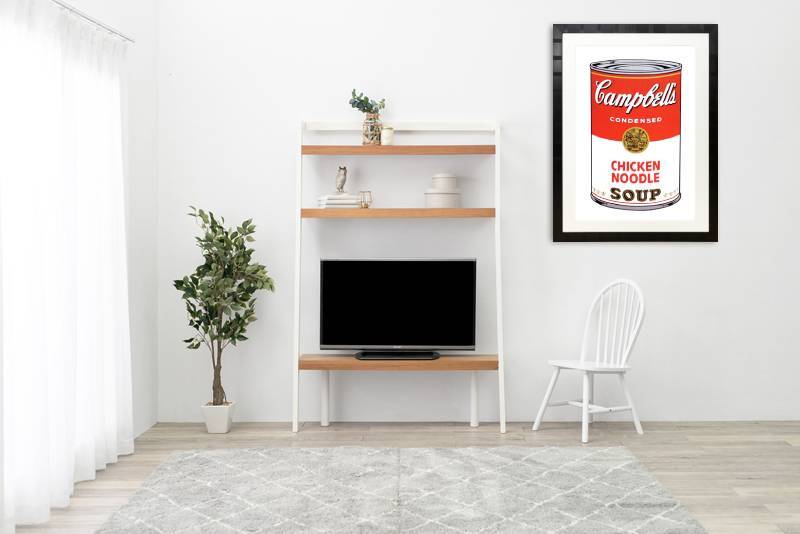 アンディ ウォーホル「キャンベル スープ(チキンヌードル)1968」展示用