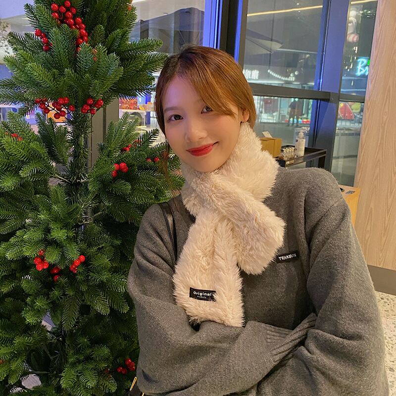 スカーフ ウィンタースタイルファーカラー 大人ガーリー スウィート キュート カジュアル 冬物 ブラック・アイド・ピーズ12326358397