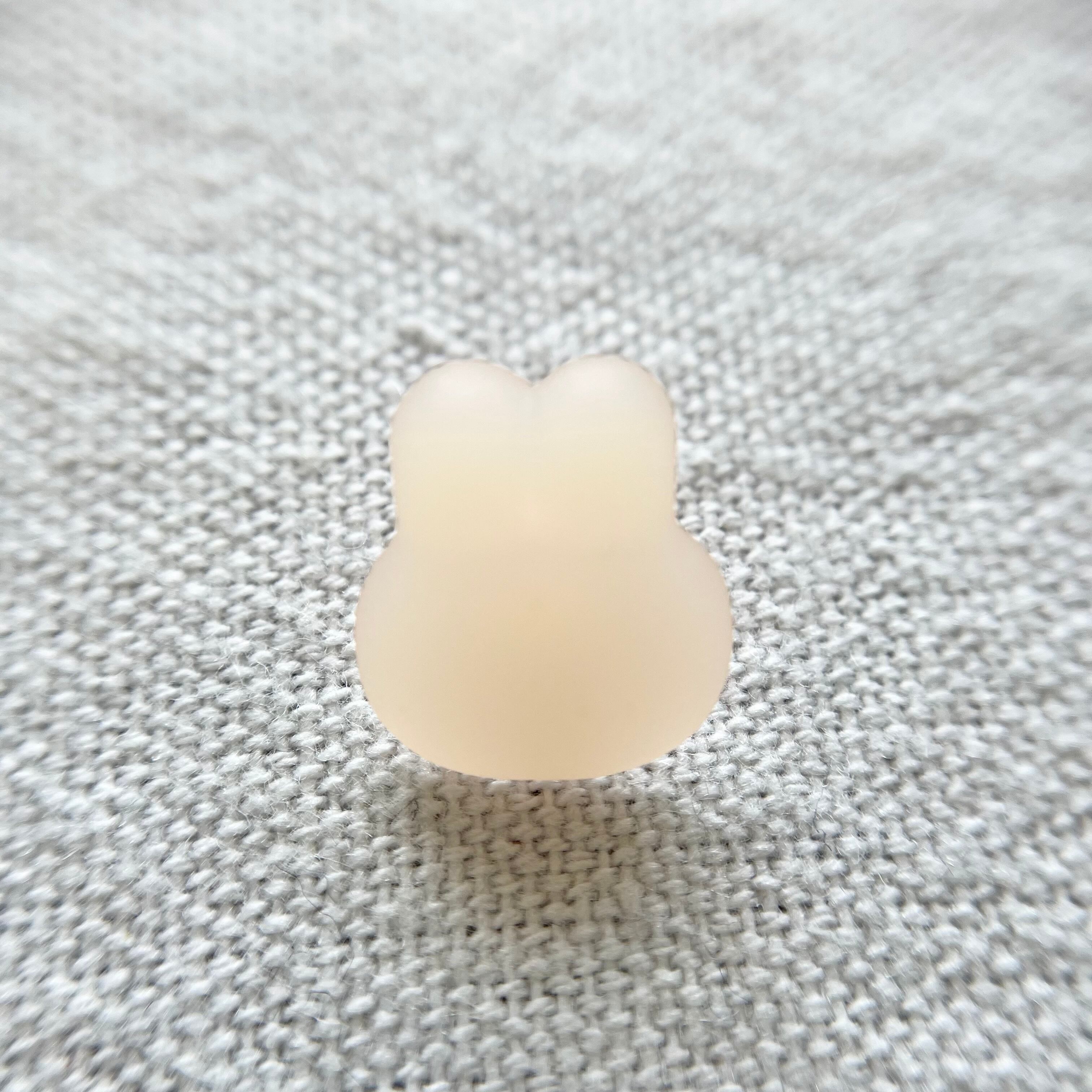 うさぎ(パステルオレンジ) 15㎜