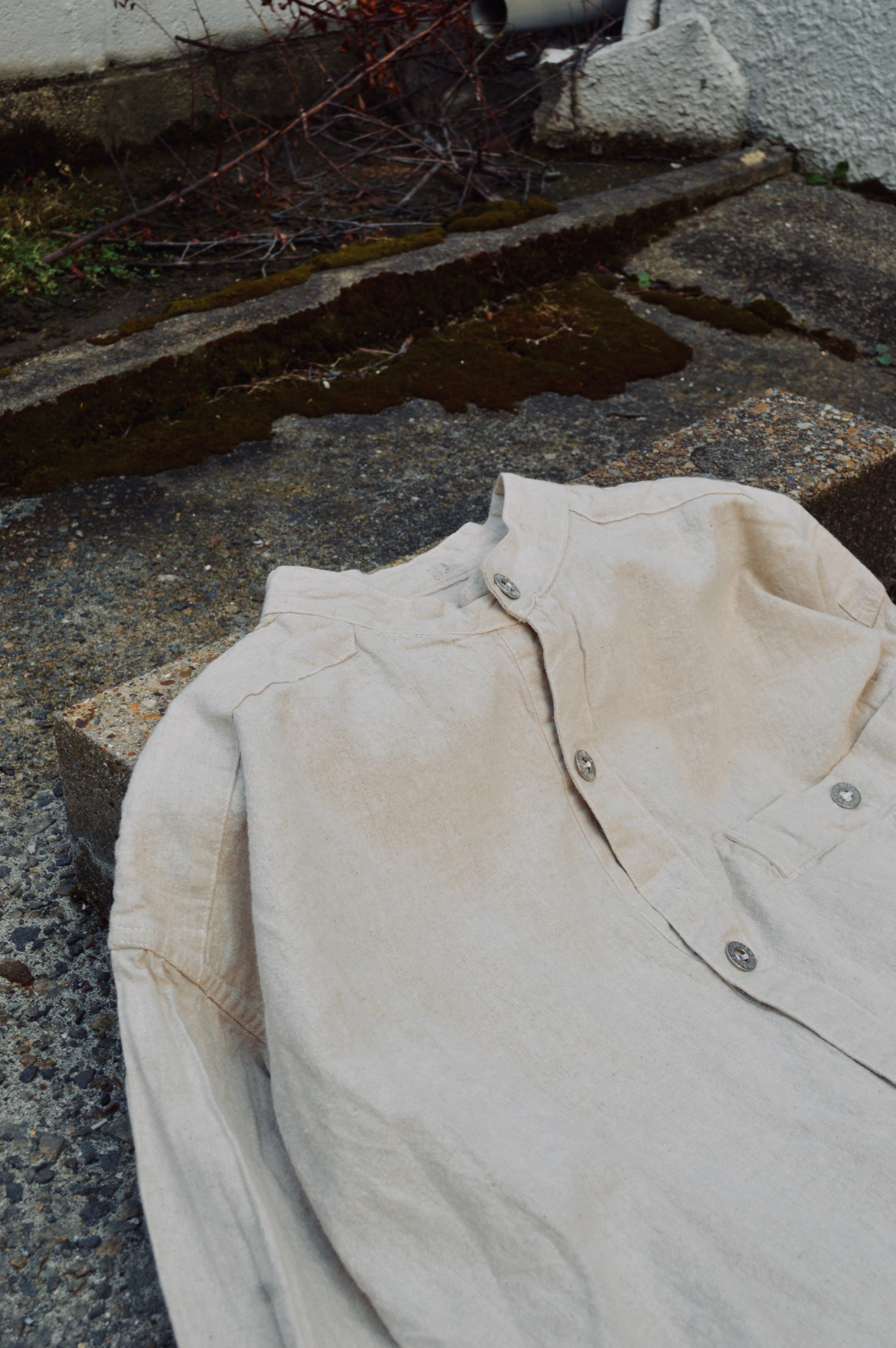 French Army 40s reproduction Bourgeron Shirts Jacket natural