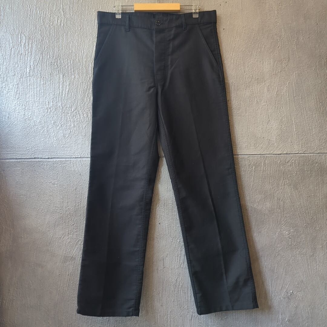 ユーロ古着　CONFIANCE TEXTILE ブラックモールスキンジャケット. VINTAGE - ブラックモールスキンジャケット confiance textileの