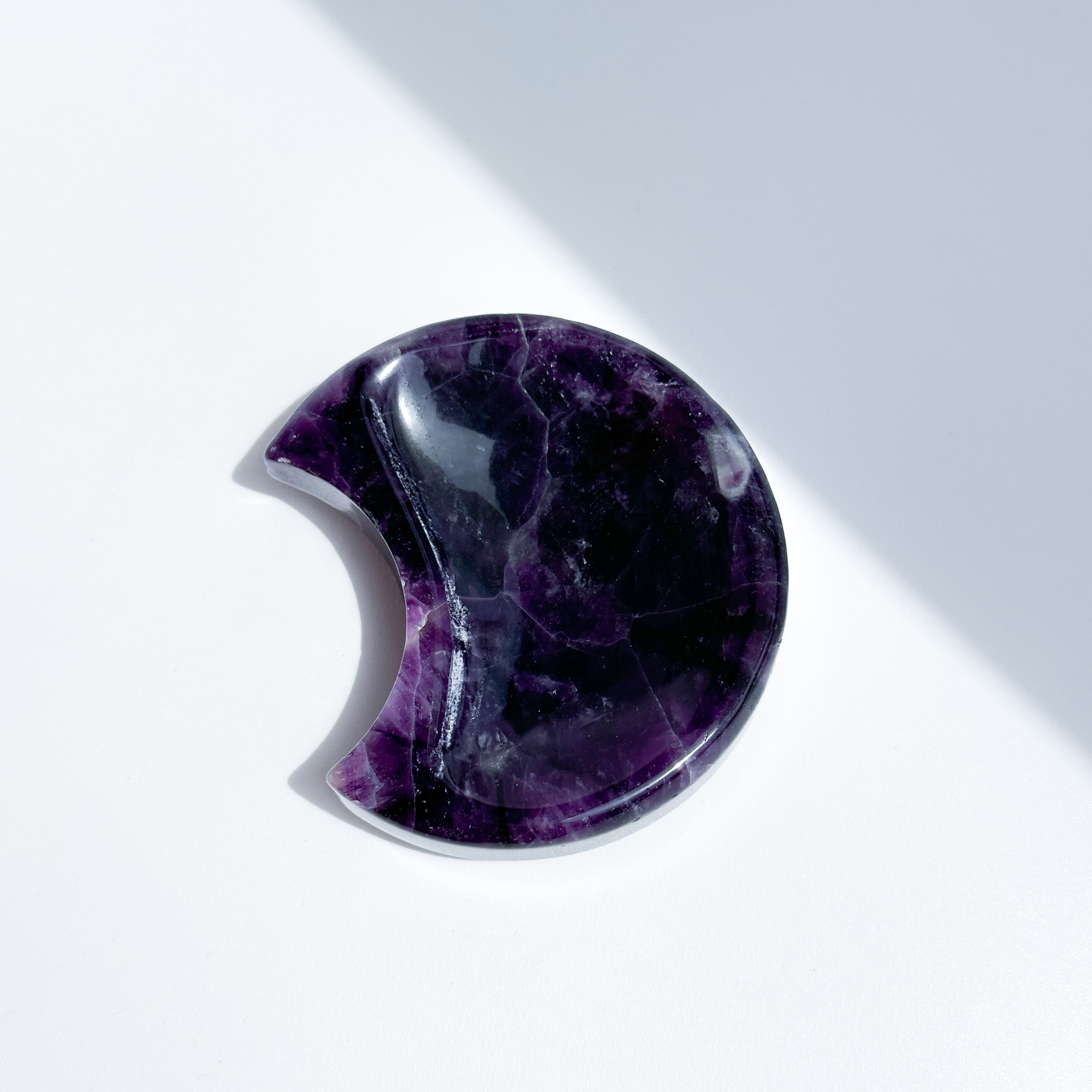 ドリームアメジスト月型のうつわ03◇ Dream Amethyst ◇天然石・鉱物