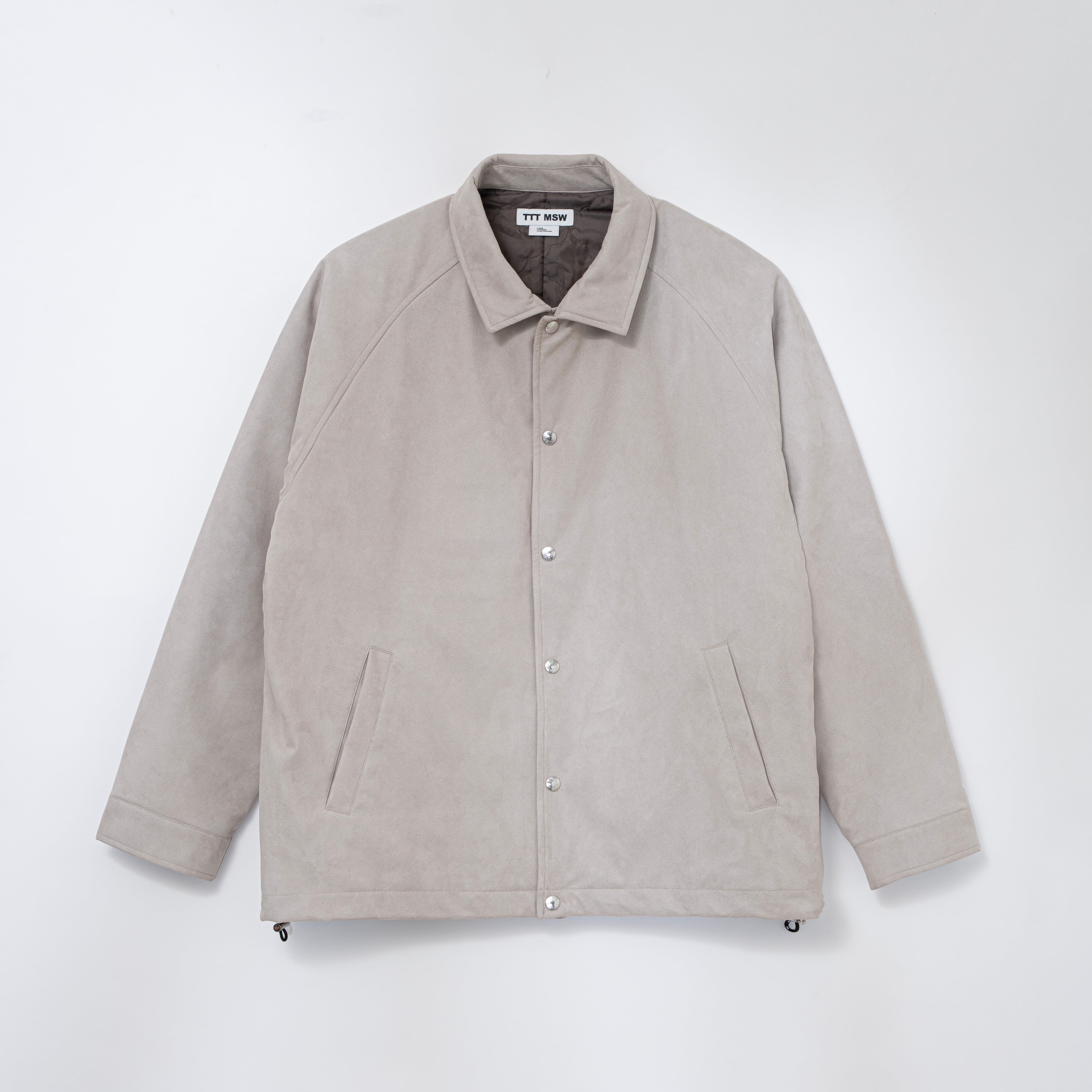 Suède coach jacket（LIGHT GREY） | TTTMSW