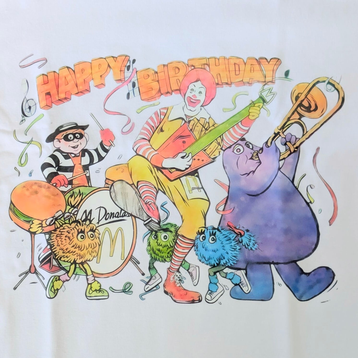 【 McDonald's ( マクドナルド 】『HAPPY BIRTHDAY』Tシャツ 〚アメリカン雑貨 アメトイ〛