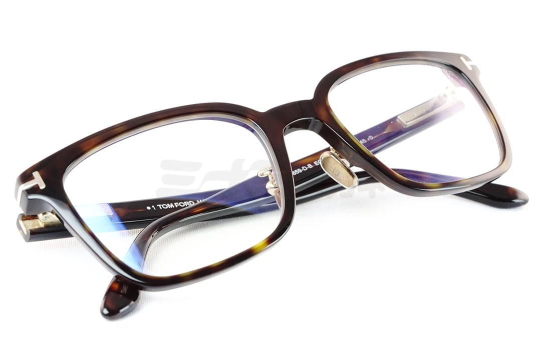 TOM FORD ブルーライトカット TF5859-D-B ECO 052 スクエア メンズ