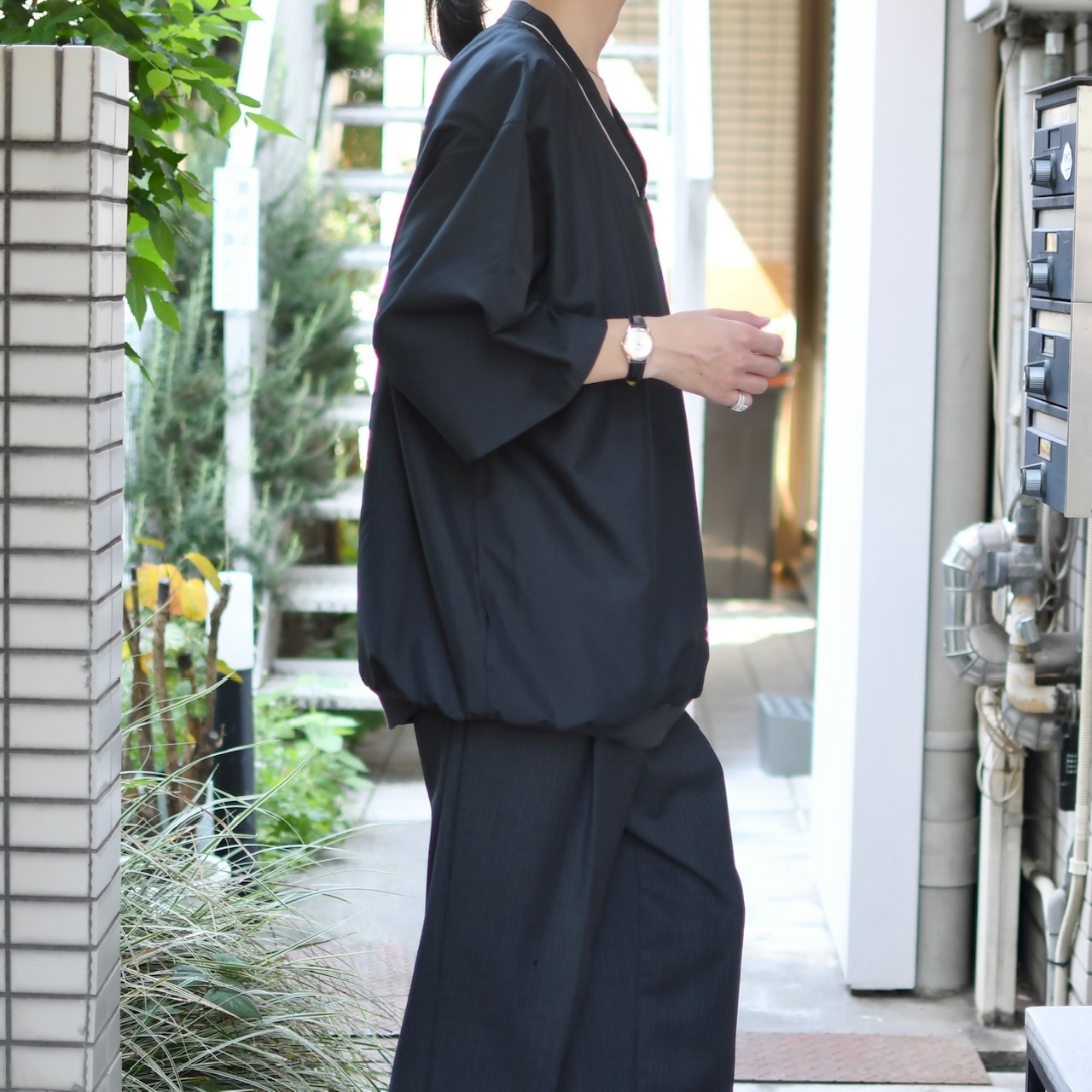 dead stock half sleeve nylon pullover