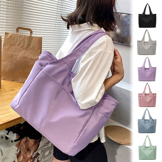 ナイロン トート バッグ レディース 大容量 通勤 通学 A4 大人 シンプル かわいい きれいめ カジュアル 肩掛け マザーズバッグ 大人可愛い 大人女子 [LW-CCB004]