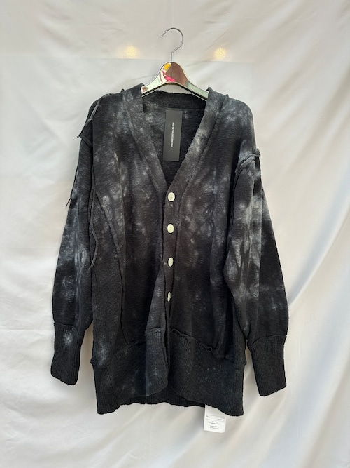 VOLTAGE CONTROL FILTER　Reverse Linking Cardigan Dyed / Black (通販のお問い合わせ)