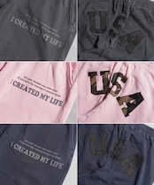 ◆USAアップリケ ピグメント スウェットパンツ◆wi-759029