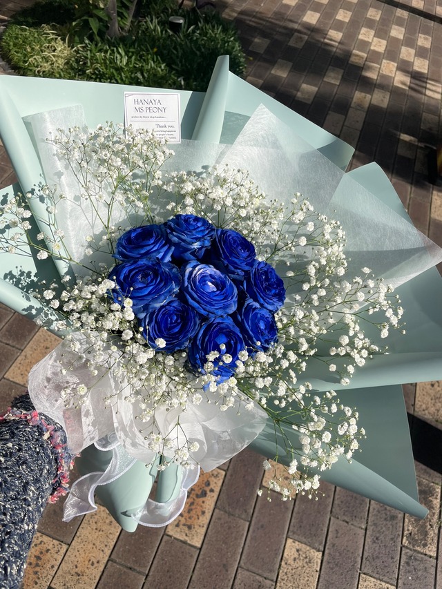 生花 Blue rose bouquet