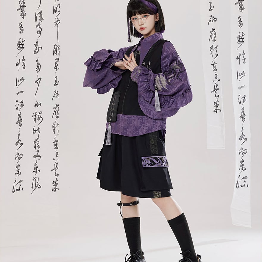 サブカル 服 地雷系 通販 人気No16 チャイナ風服 ベスト タッセル付き