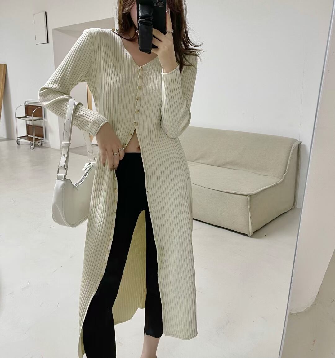 ニットカーデワンピ　AJ1050-2220