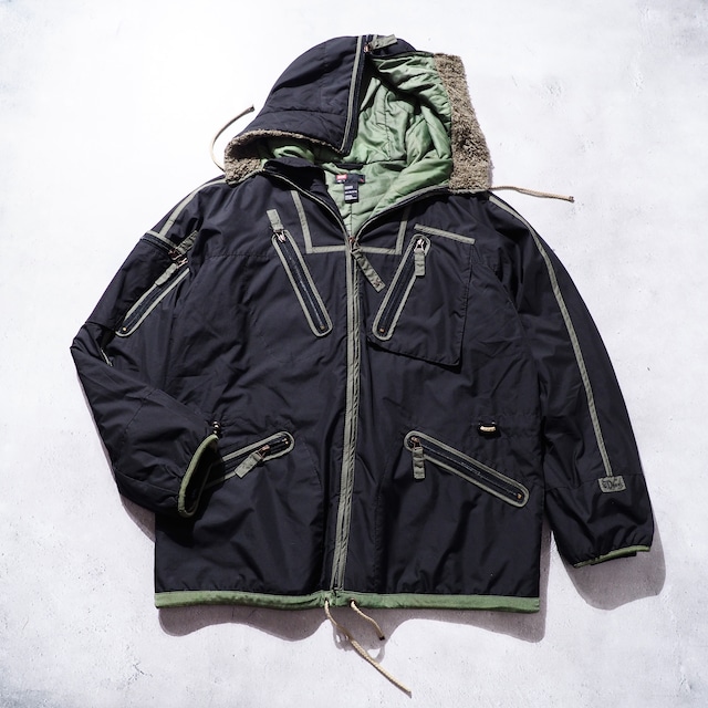 2000s ” Diesel ” diagonal line × zip Design full zip vintage jacket Blouson
