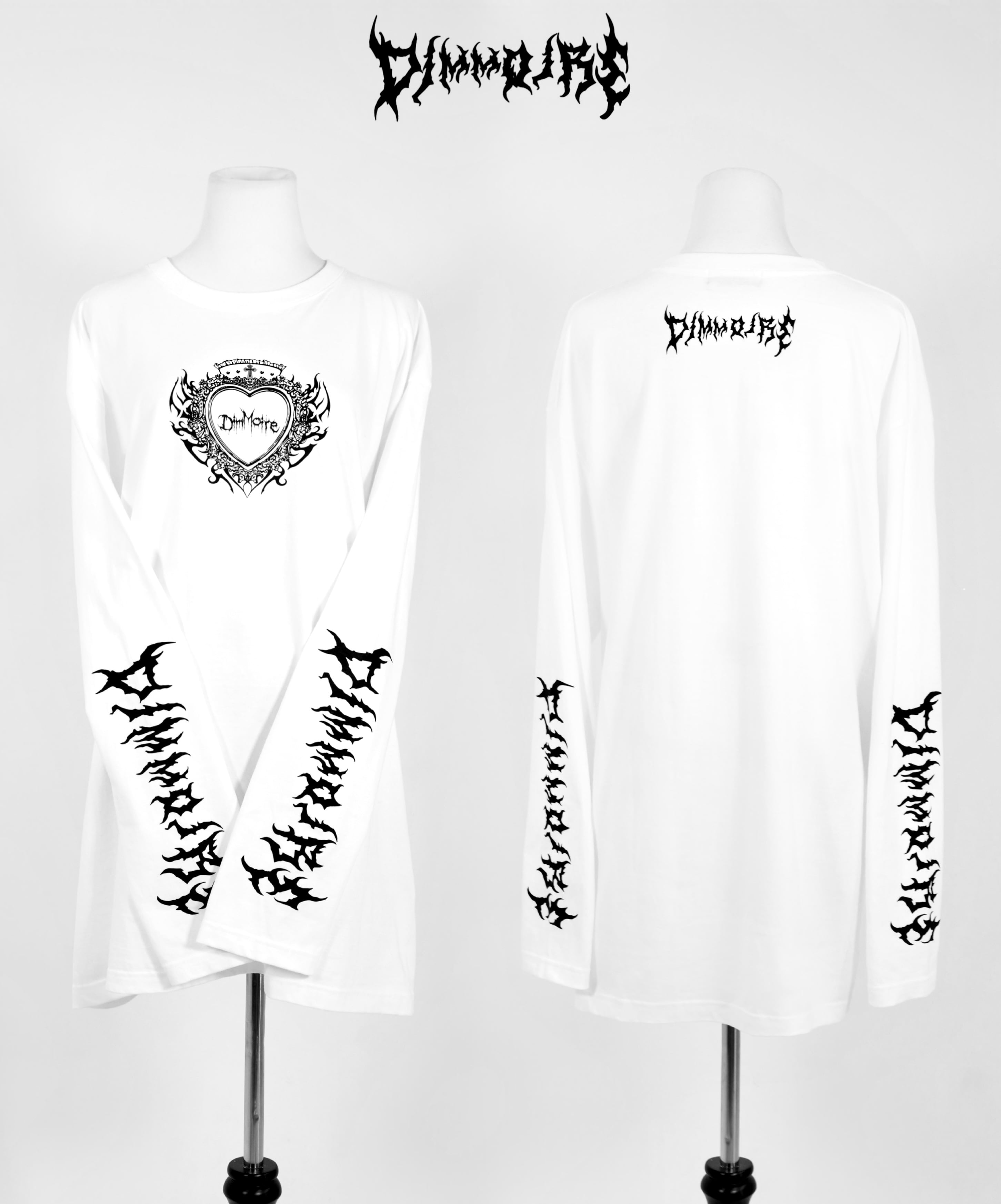 DimMoire HeartCore ロンT/Black×White - 長袖
