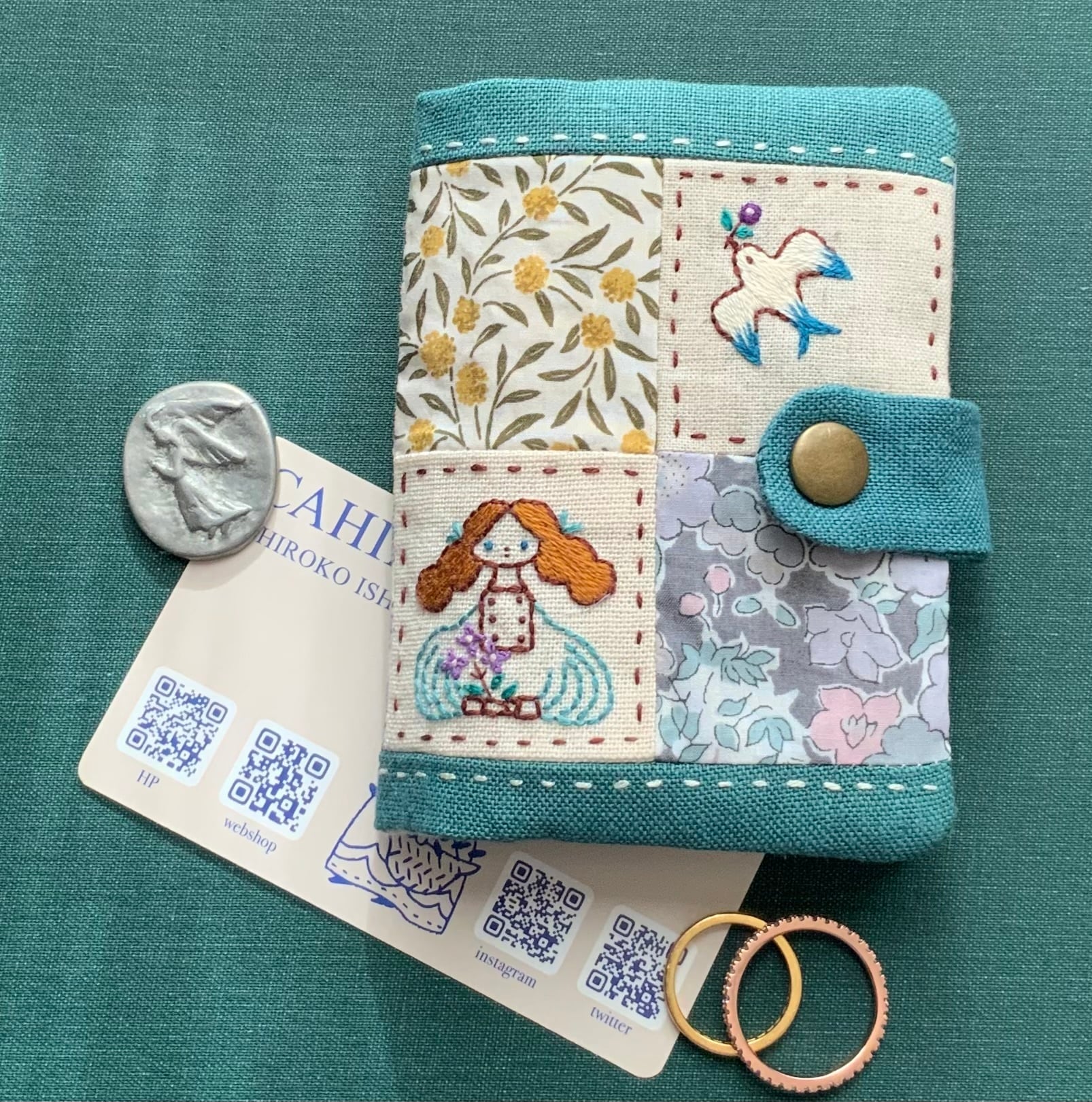 CAHIER刺繍教室　教室キット「カードケース」