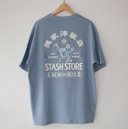 STASH STORE - KUNG FU TEE  ACID BLUE