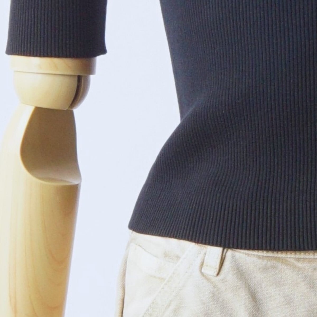 AURALEE/オーラリー・COTTON HIGH GAUGE RIB KNIT POLO | a flat shop