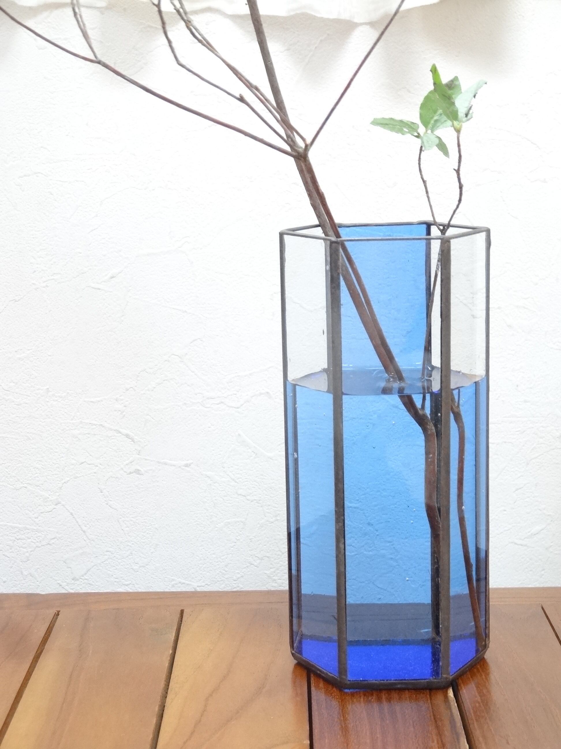 クリスタルガラス フラワーベース カットガラス A&B HOME｜クリスタルベースガラスポット フラワーベース
