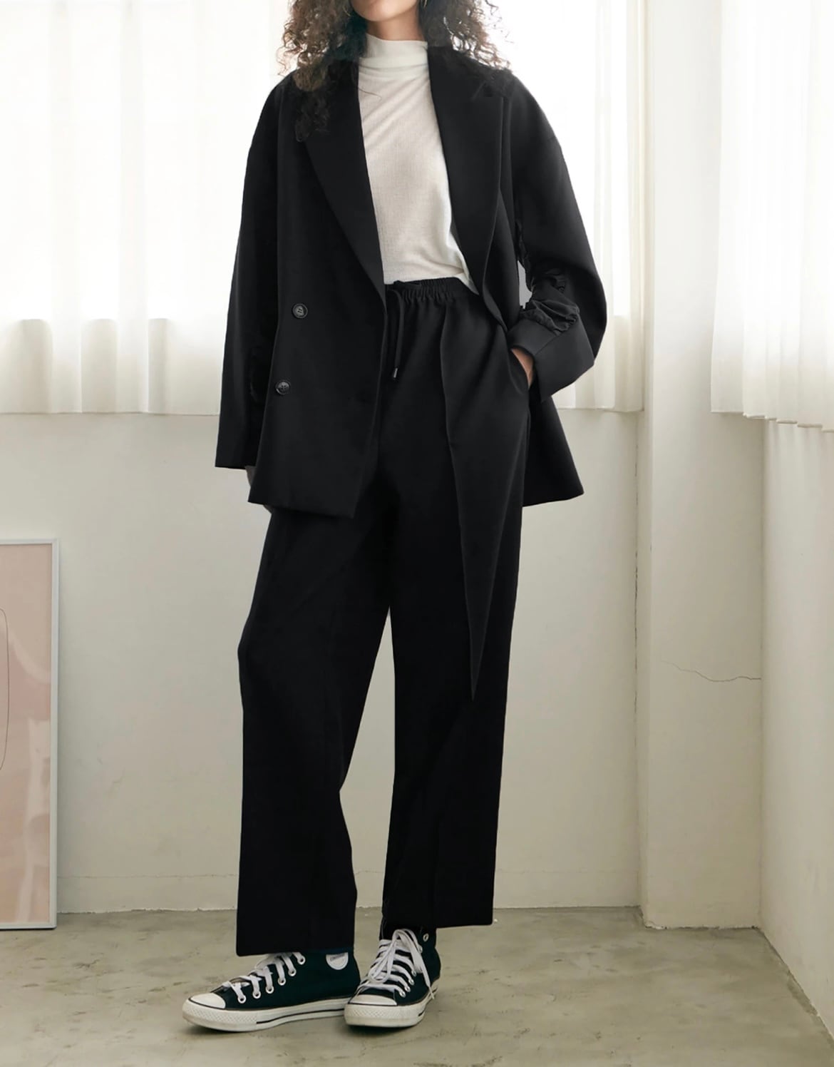 コントラストイージーパンツ セットアップ対応