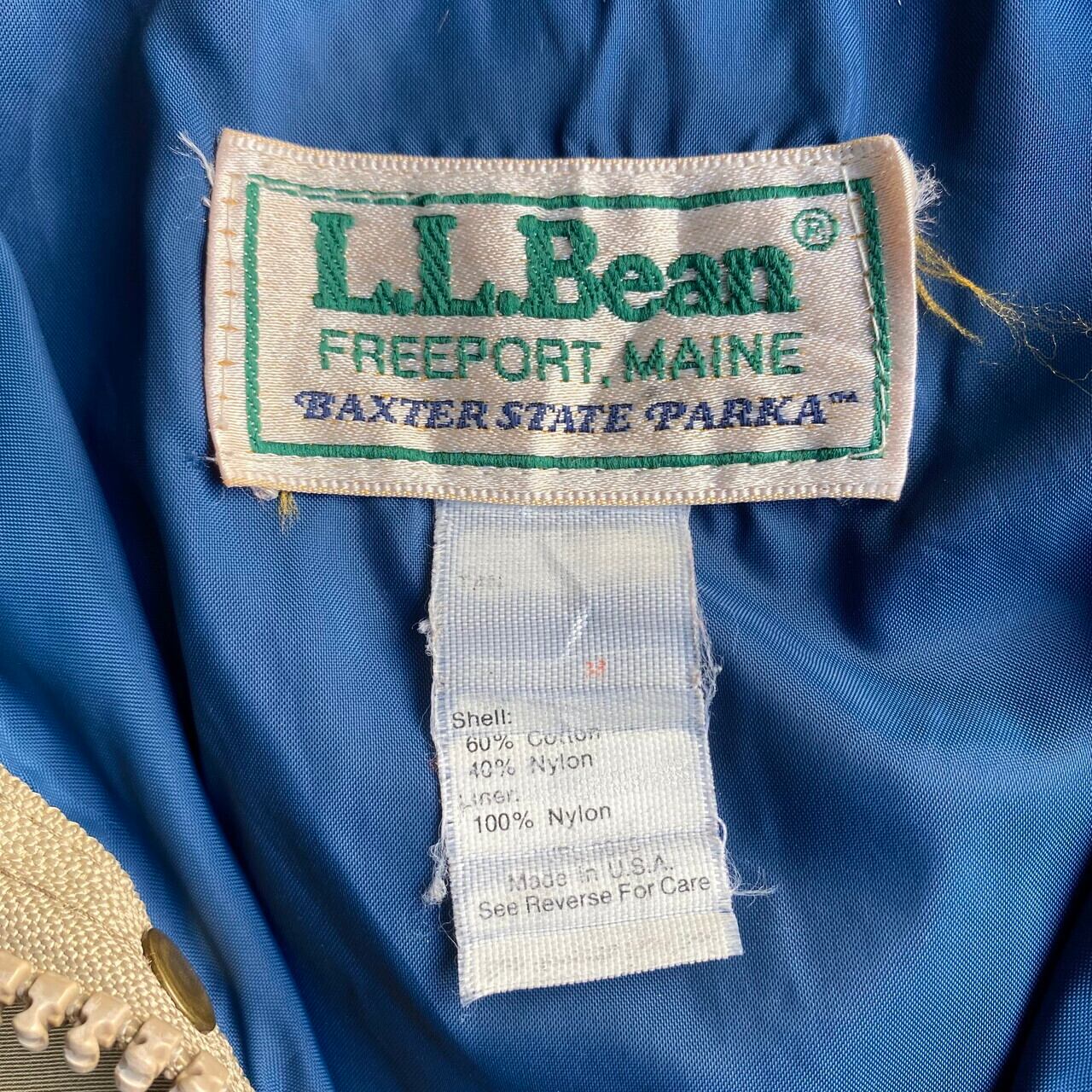 USA製 年代 L.L.Bean エルエルビーン コットン×ナイロン