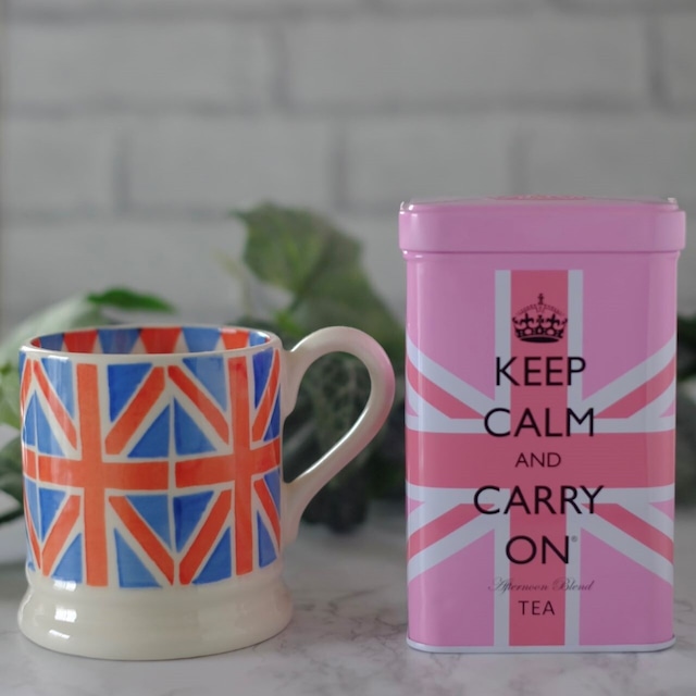 KEEP CALM紅茶（ピンク）＆マグカップ限定《ユニオンジャック》セット