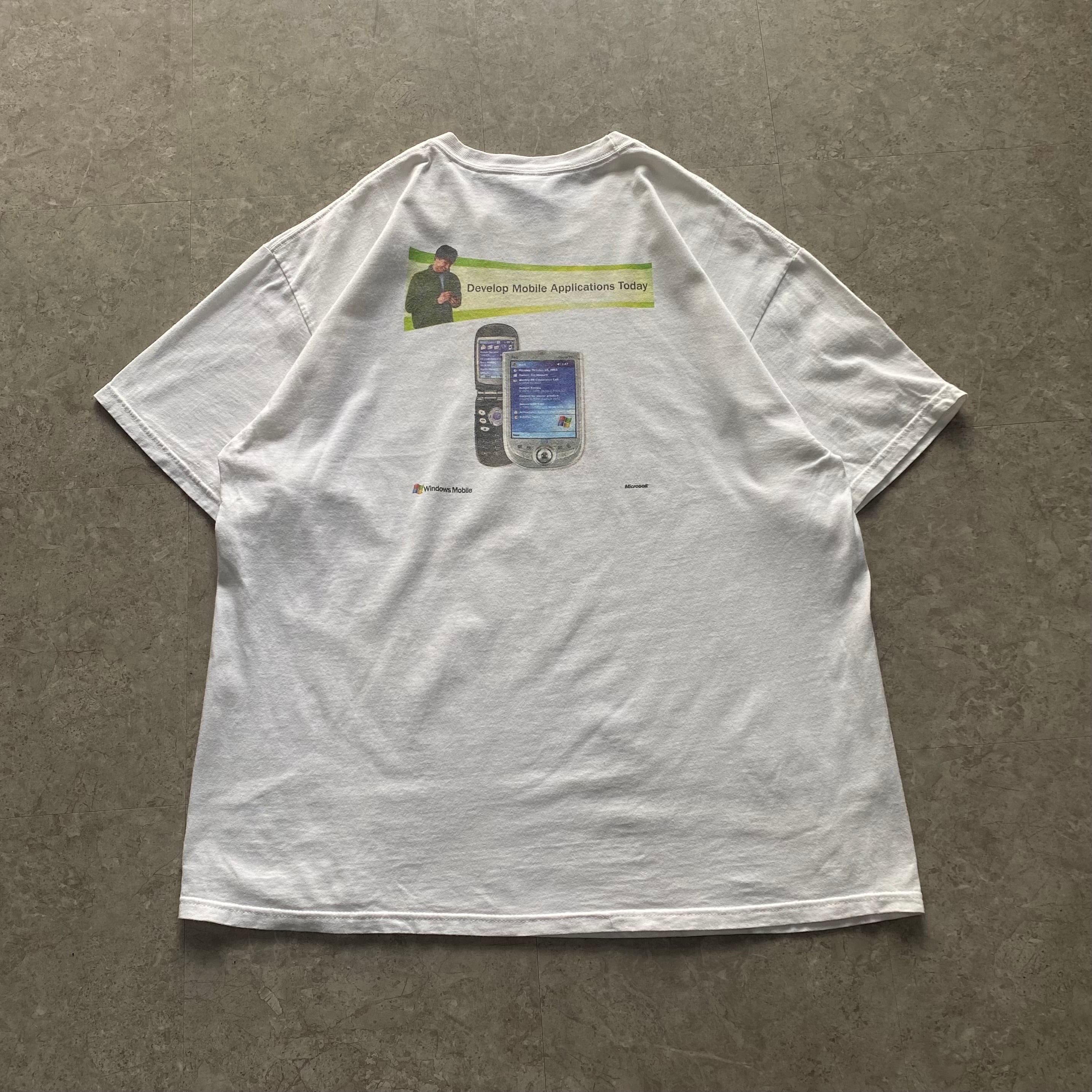 00s Microsoft "Windows Mobile" T-shirt【仙台店】