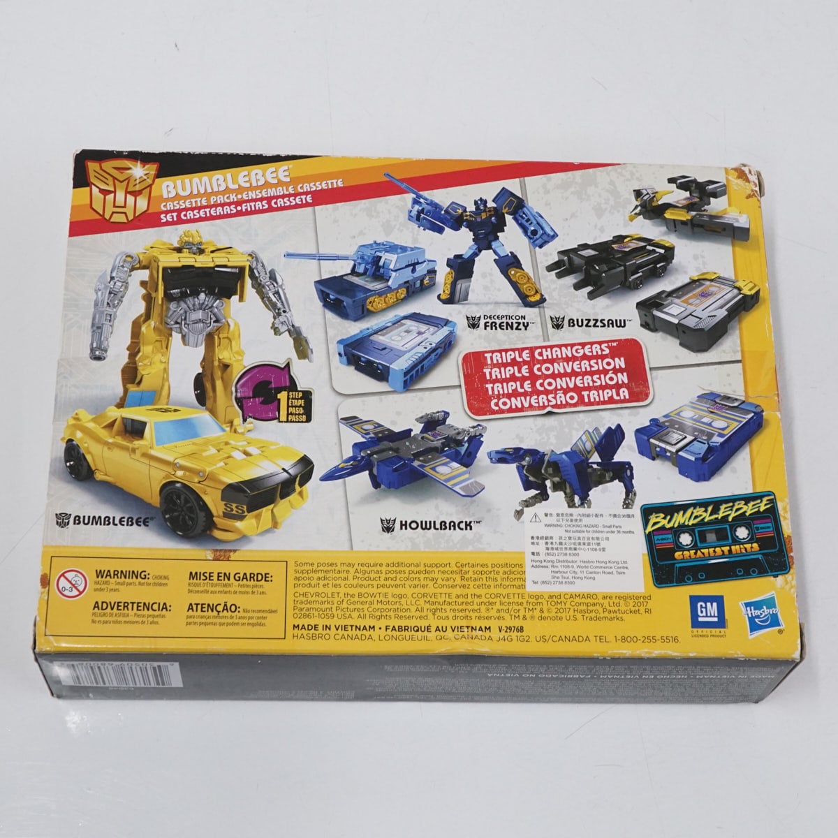 TRANSFORMERS トランスフォーマー BUMBLEBEE バンブルビー グレイテストヒッツ カセットパック USED品 おもちゃ X6825 TRANSFORMERS トランスフォーマー BUMBLEBEE バンブルビー グレイ