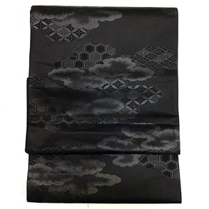 袋帯・正絹・喪服用・No.200701-1053・梱包サイズ60