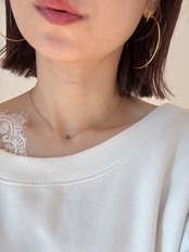スターポイントフープピアス