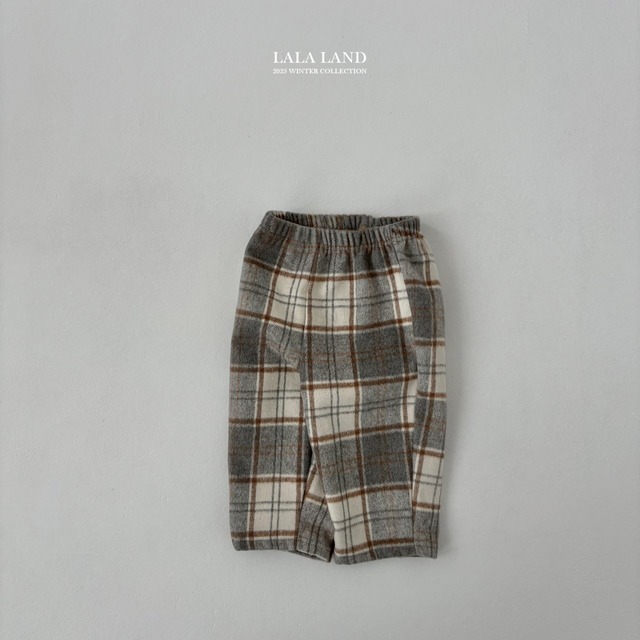 《入荷待ち》送料無料【lalaland】Baguette Check Pants