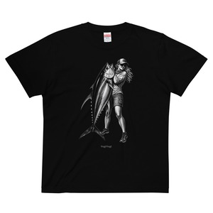 【YELLOWFIN TUNA】キハダ×釣りガール 半袖Tシャツ