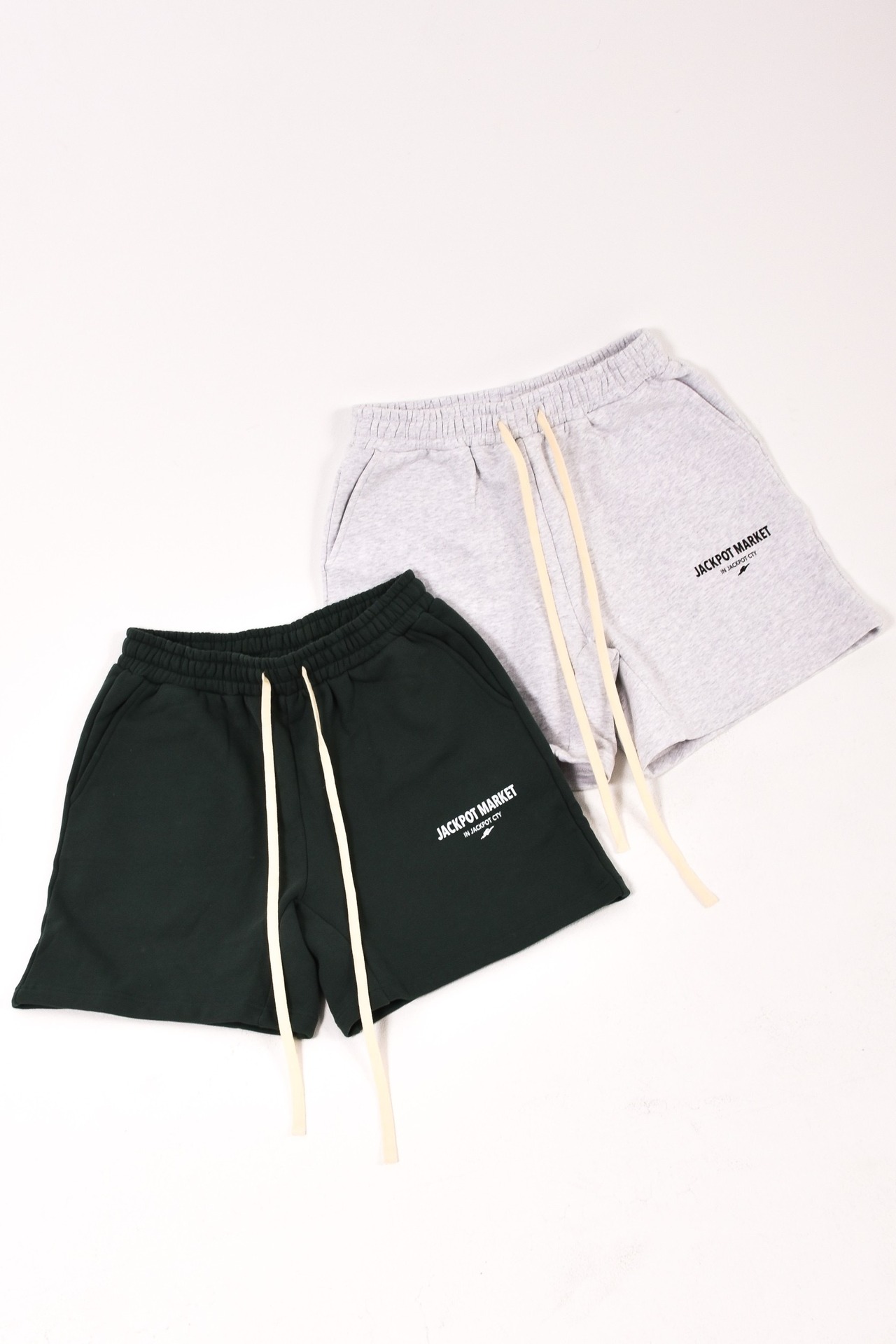 スウェットショーツ　レトログリーン