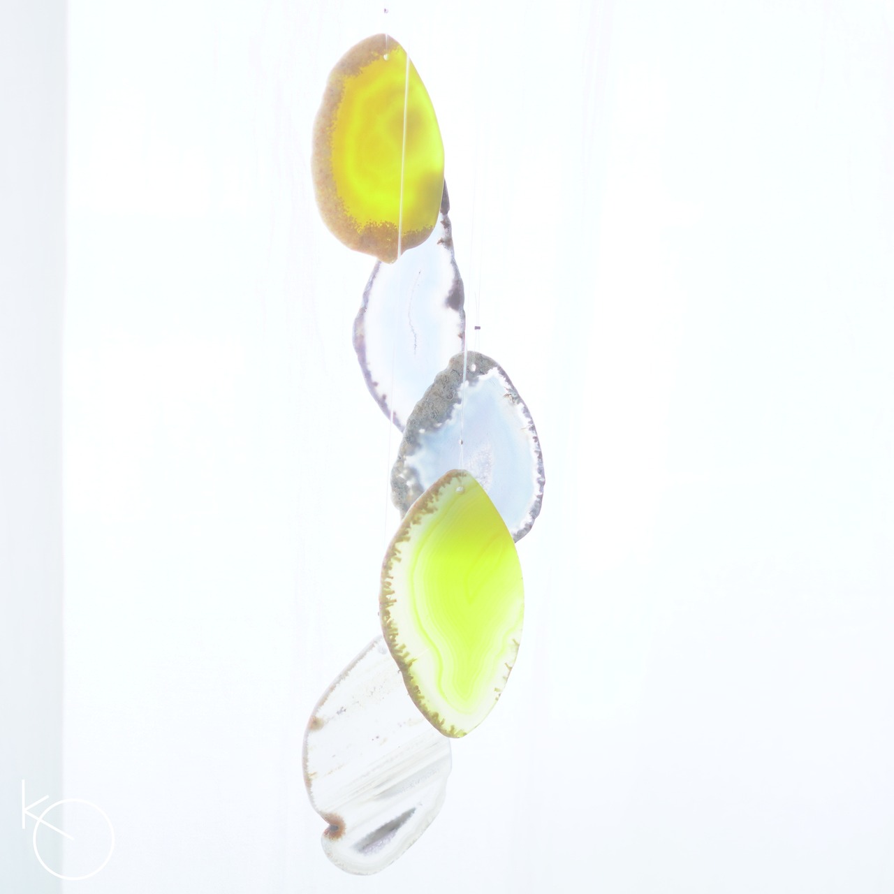 Sicilian Lemon - アゲートヒーリングチャイム / Agate Sun Catcher Wind Chime 042