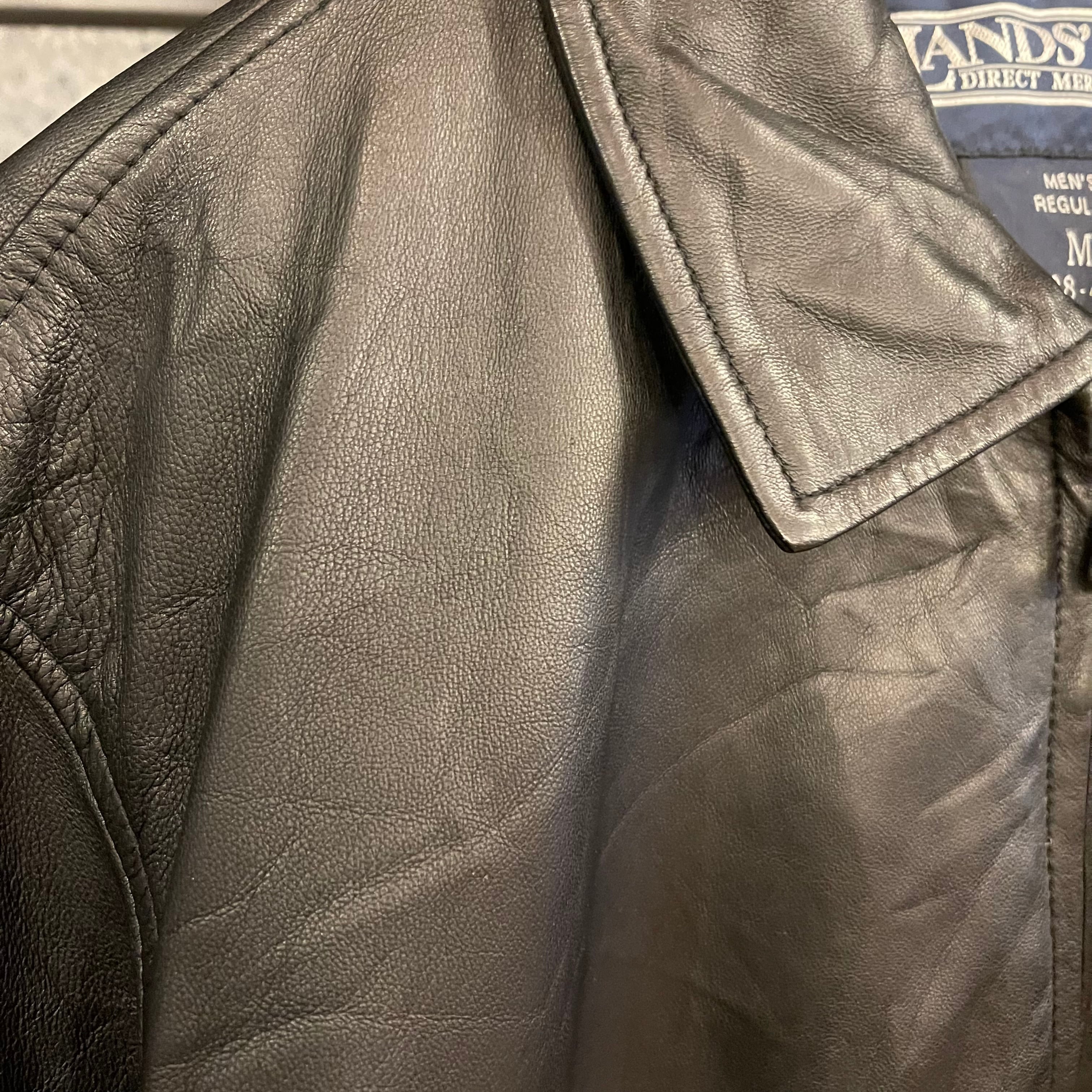 LANDS' END Leather Jacket VOSTOK