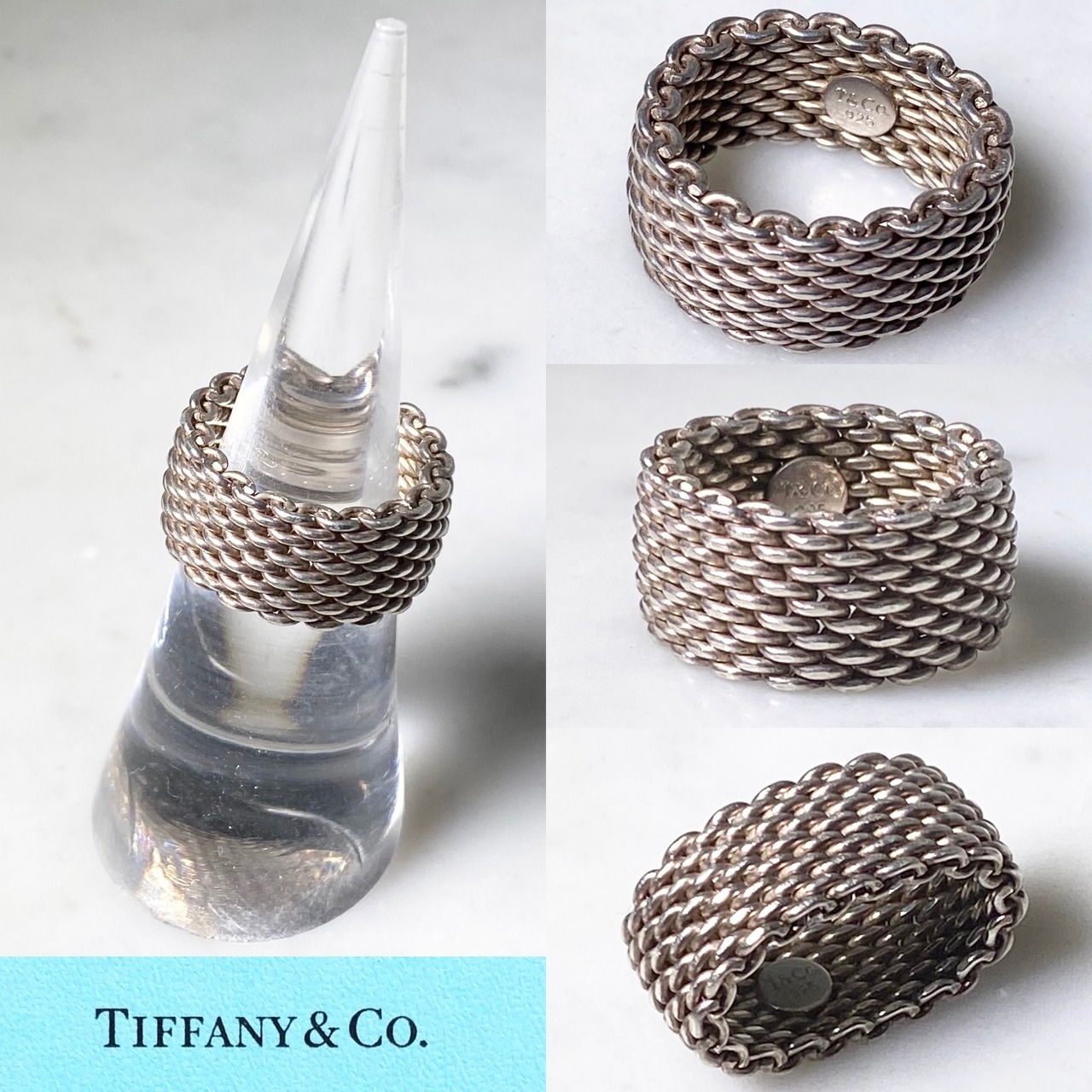 vintage TIFFANY silver ring “somerset”