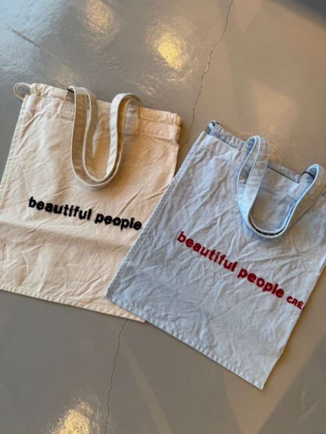 【2026 SS】beautiful people - brushed logo tote bag