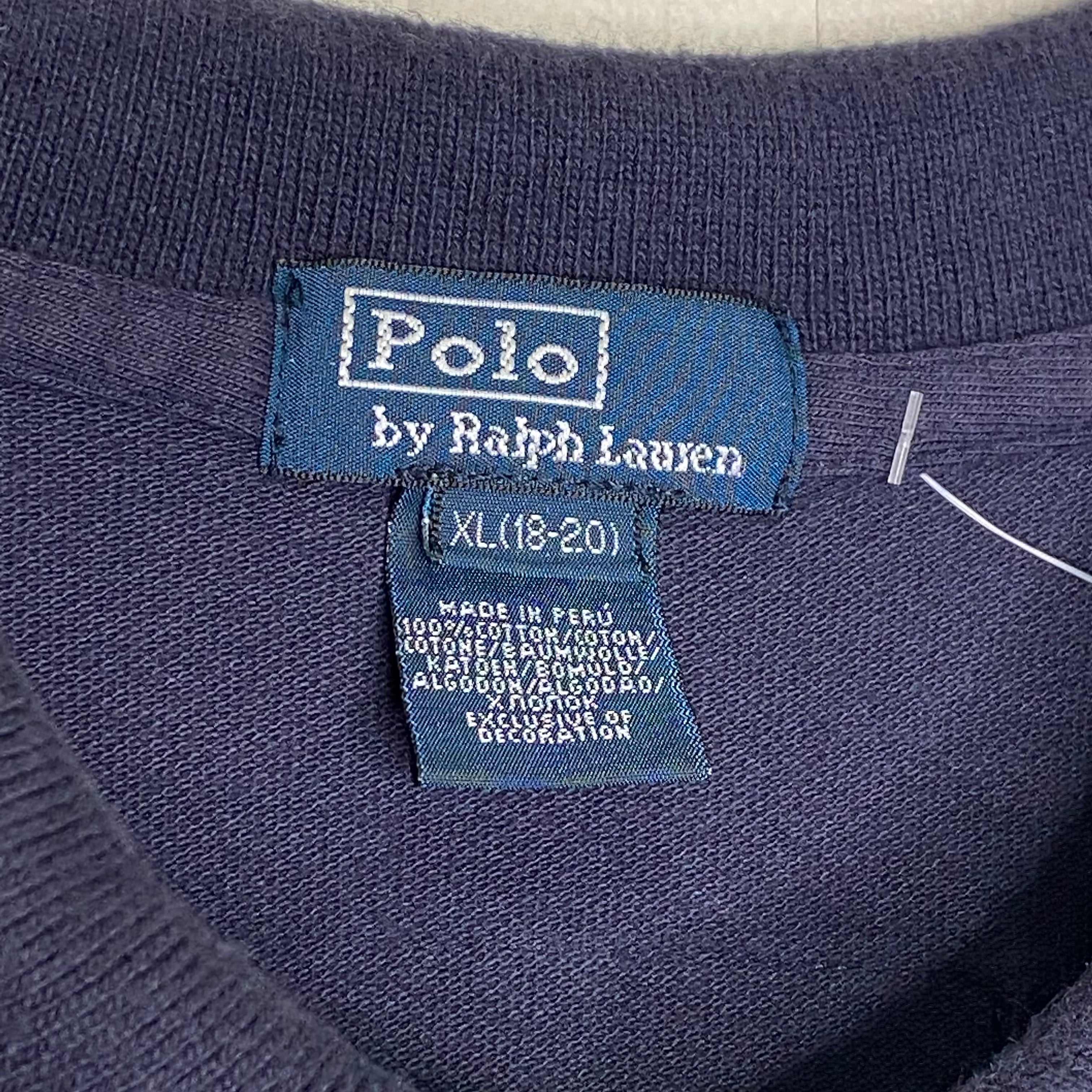 ペルー製】POLO RALPH LAUREN 半袖ポロシャツ XL(L相当)刺繍 ペルー製】POLO RALPH LAUREN 半袖ポロシャツ XL(L相当)刺繍