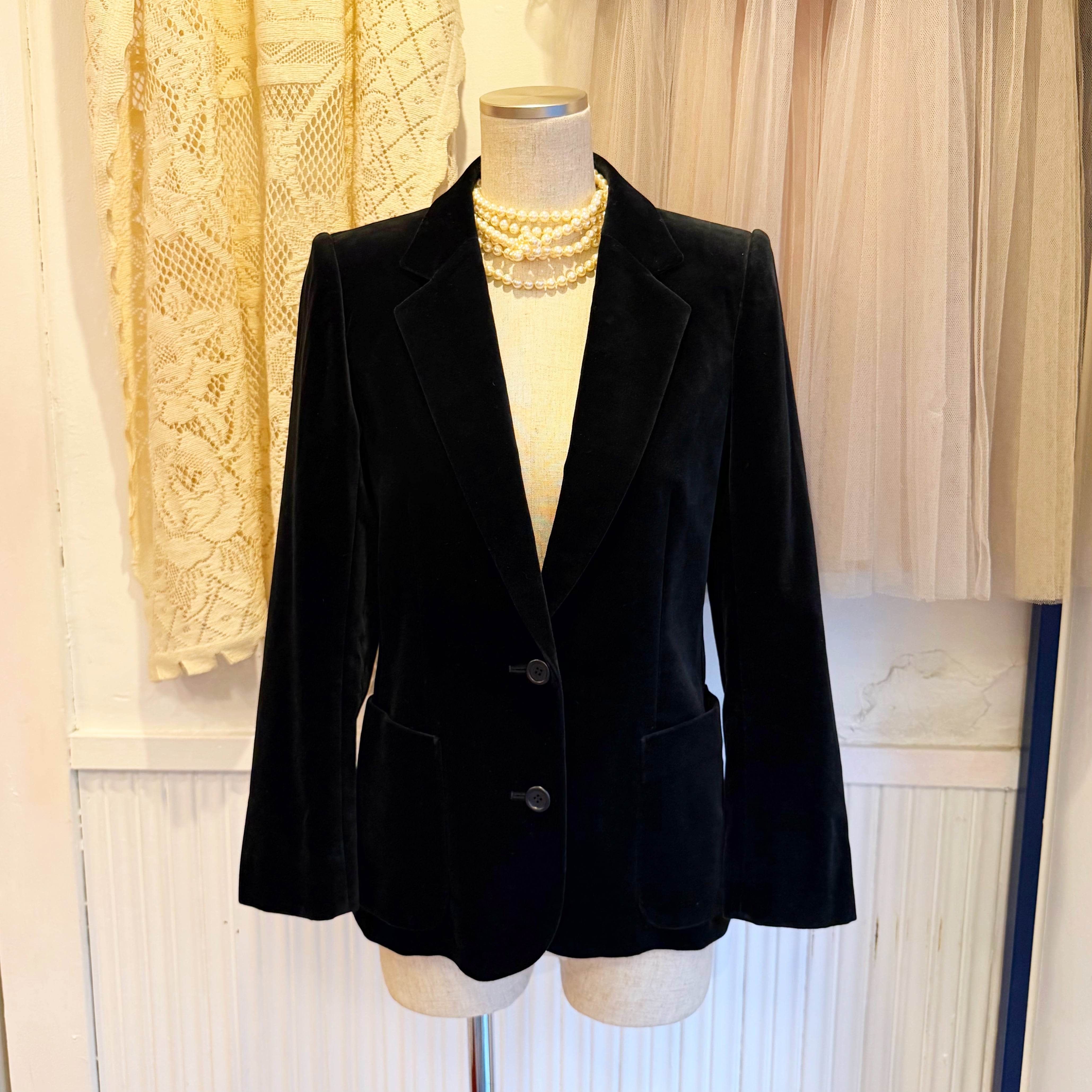 Yves Saint Laurent logo button short jacket | TOKYO LAMPOON online