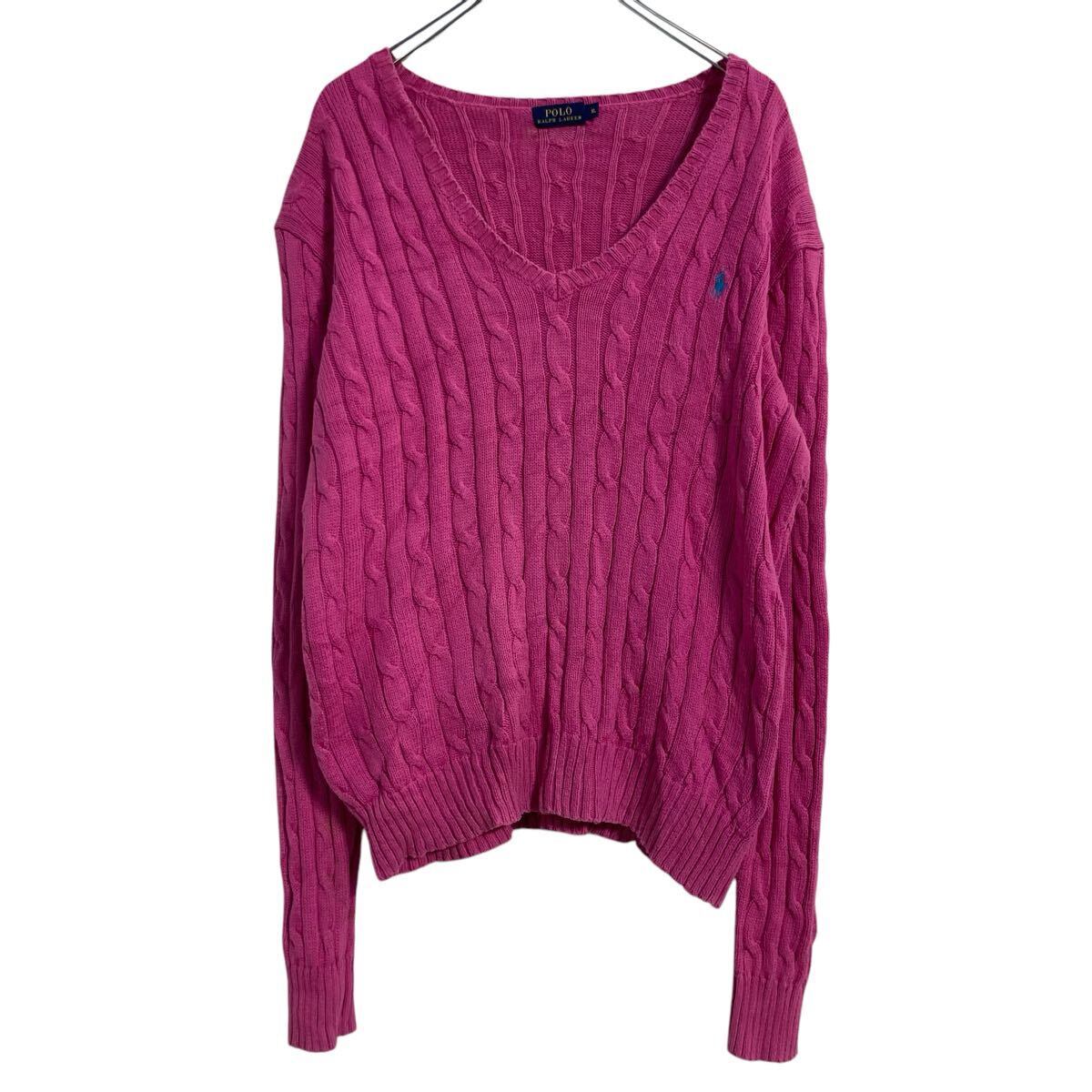 Polo Ralph Lauren コットン ニット セーター レディース XL Polo Ralph Lauren コットン ニット セーター レディース XL
