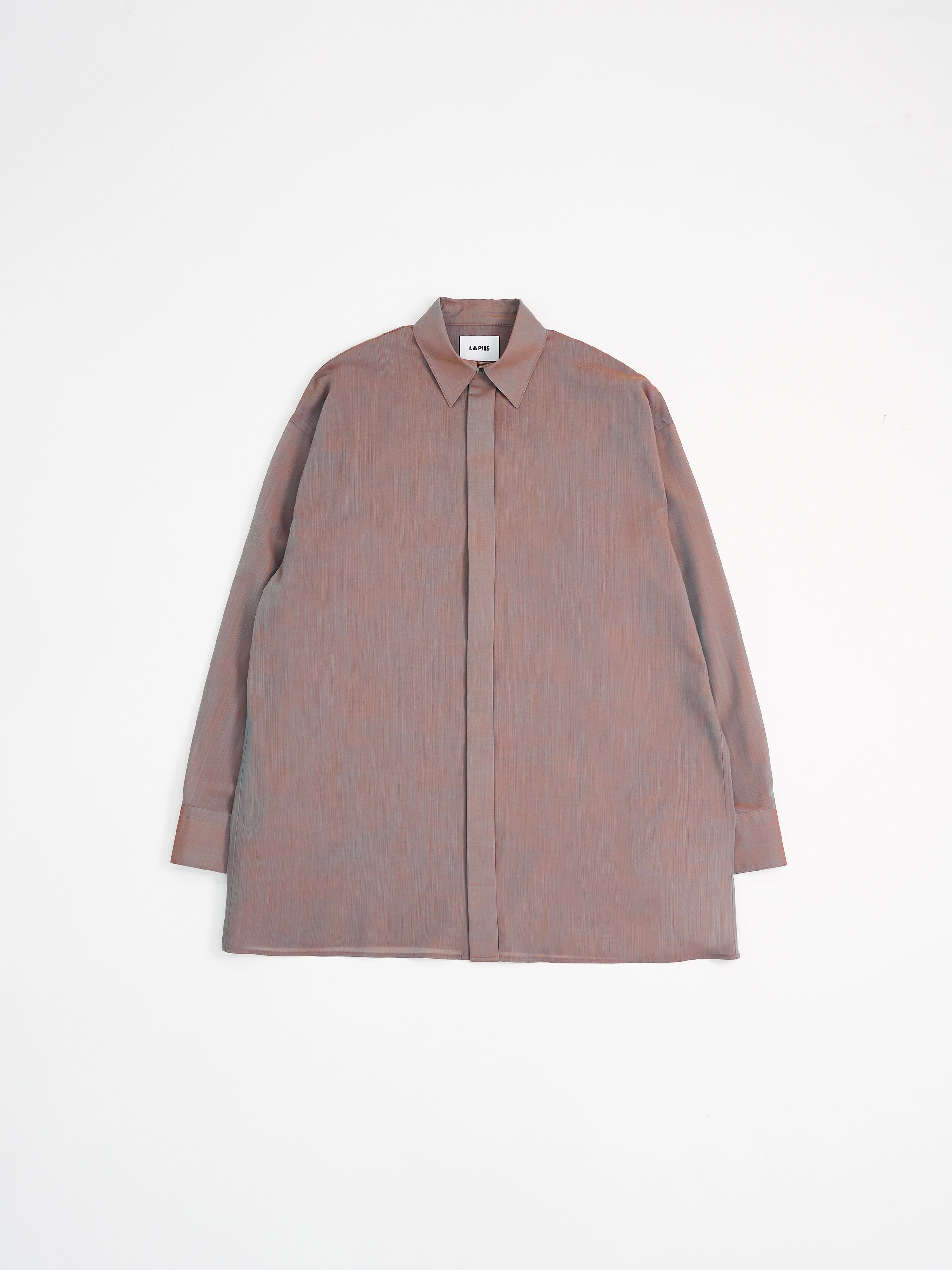 OVERSIZED CHAMBRAY SHIRT【GREIGE】 | lapiis 