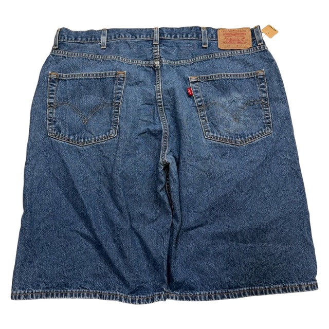 【W38】Levi's569  デニムショーツ　革パッチ