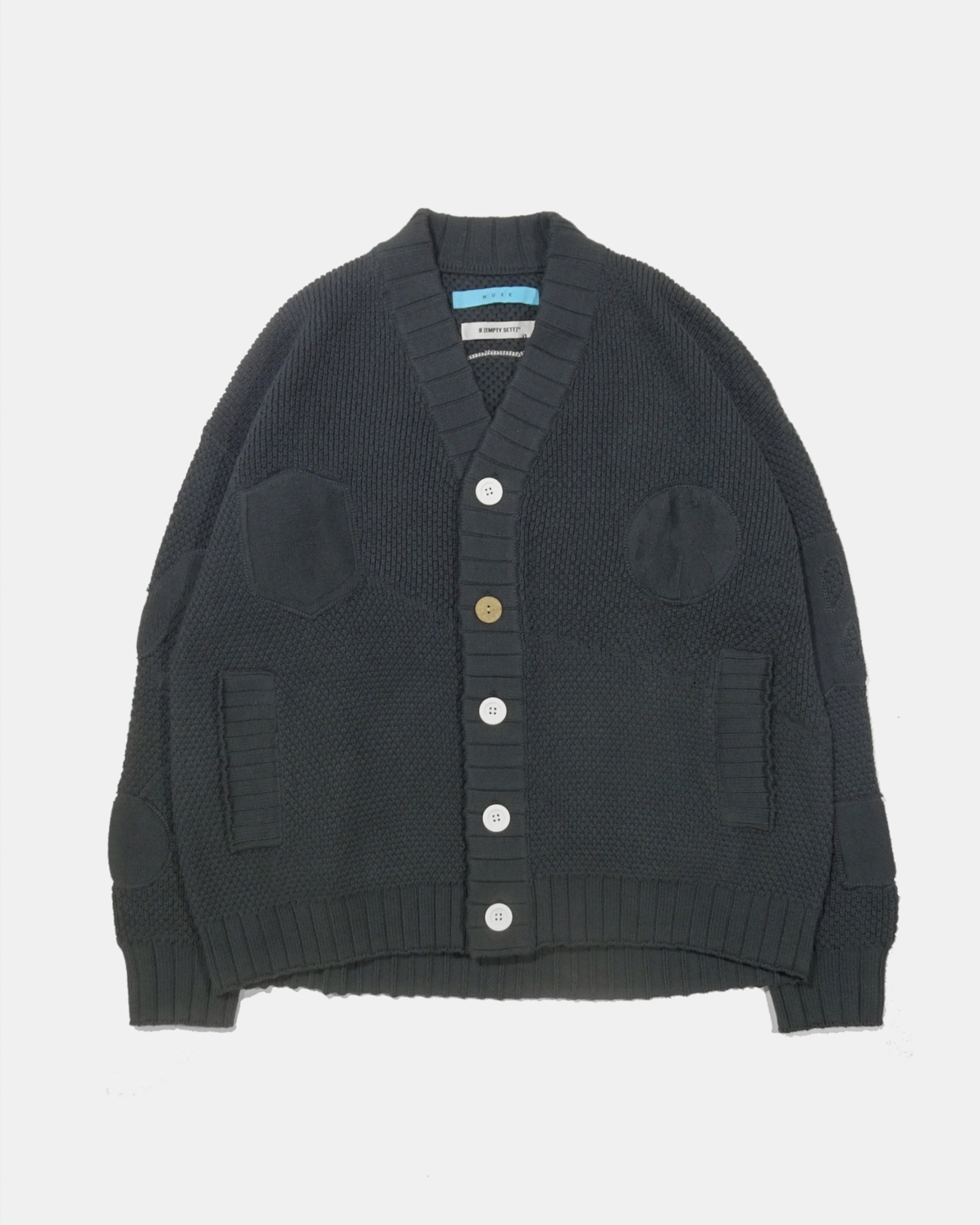 Varsity Knit Cardigan - Onyx